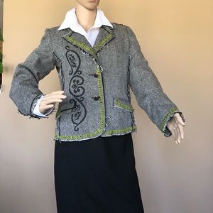 SPY tattoo’d fringe Jacket